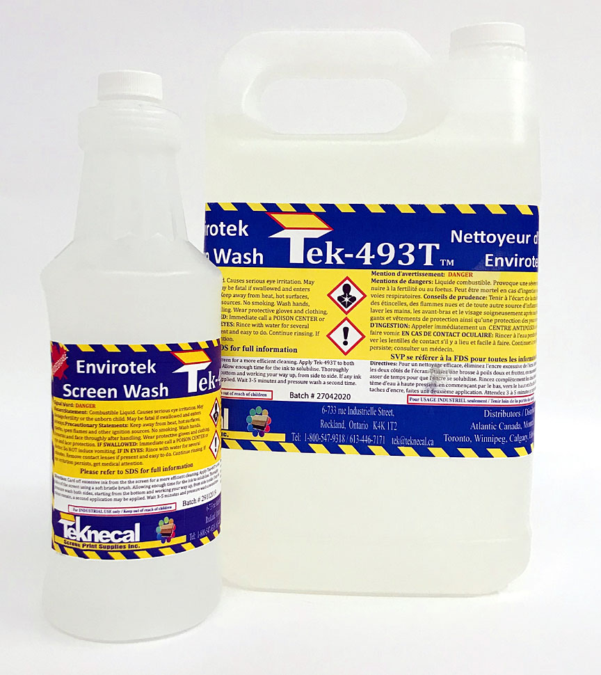 TEK-493T Envirotek Textile Screenwash