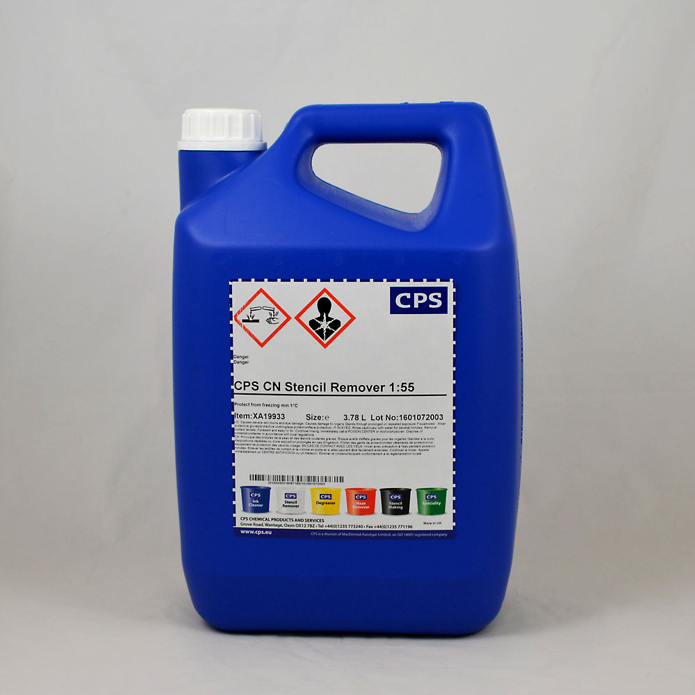 CPS Stencil Remover Concentrate 1 US Gallon Screentec