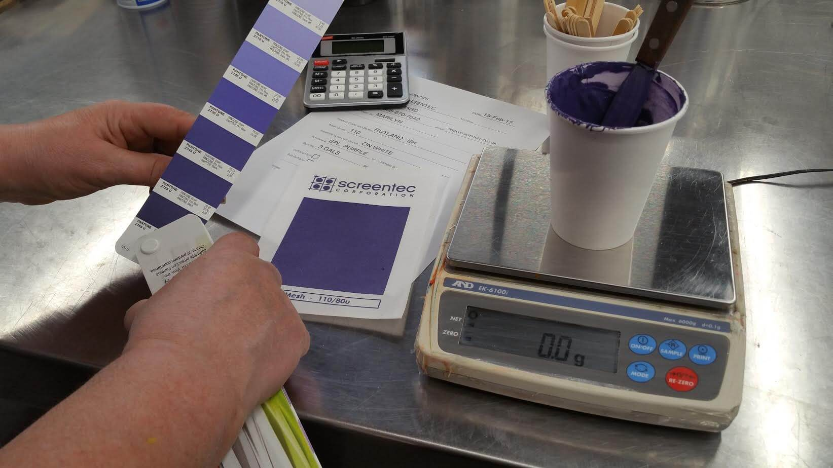 Screen Printing Ink Colour Matching Screentec